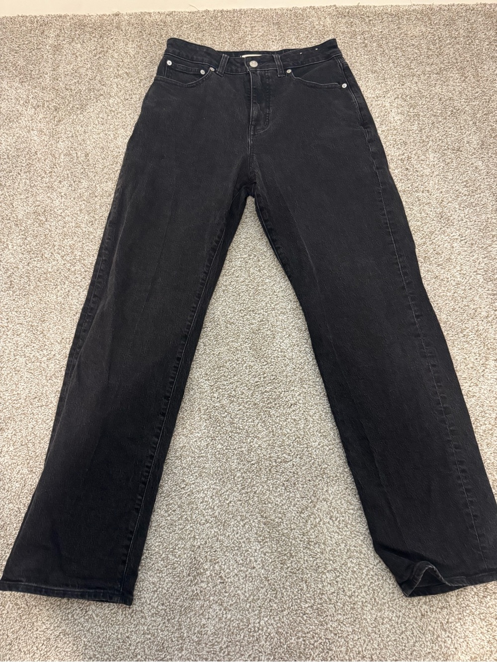 Madewell Black Straight-Leg Jeans